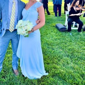 Hayley Paige oasis chiffon bridesmaid dress